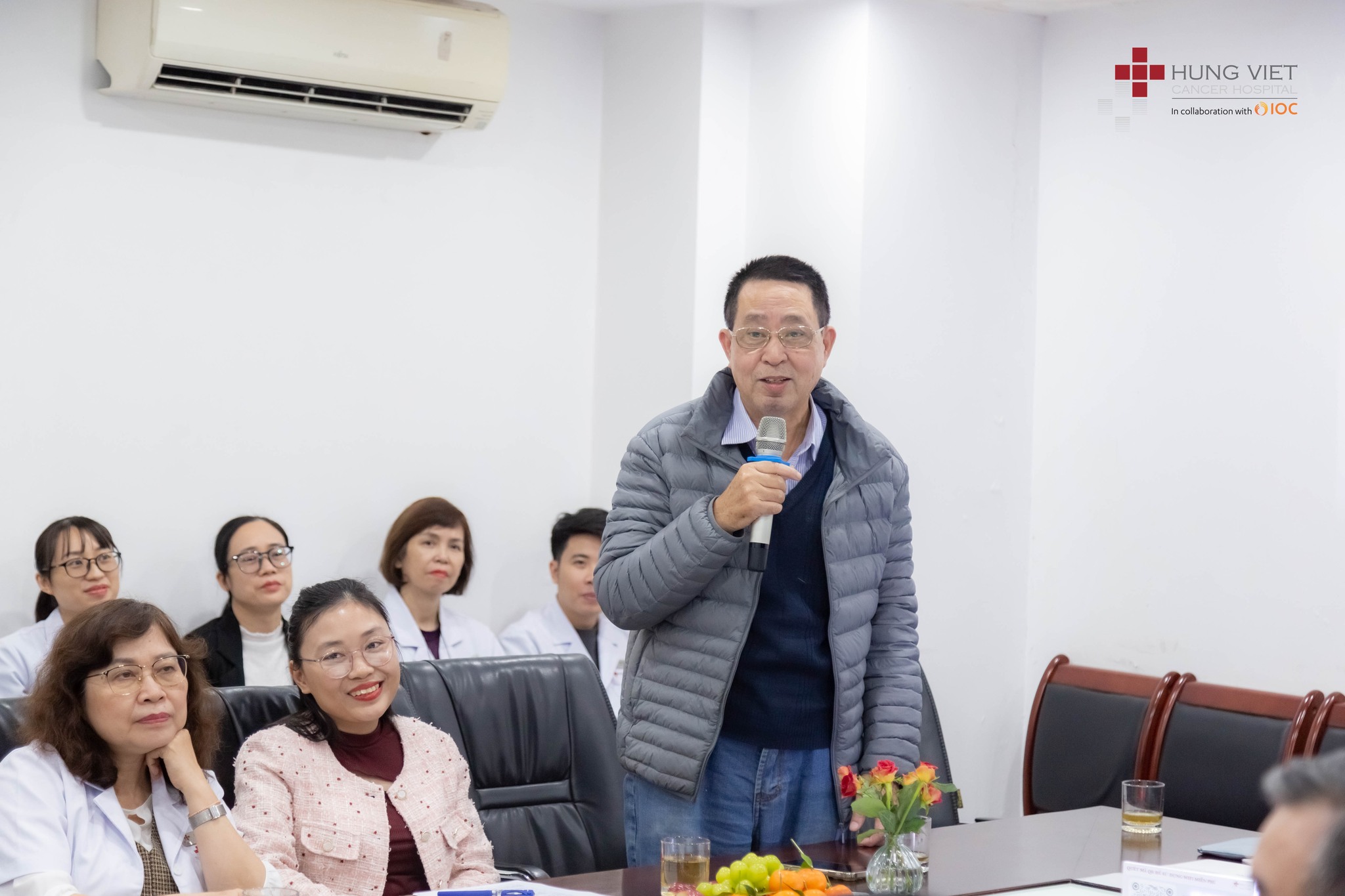 PGS.TS.BS Lê Chính Đại - Giám đốc Trung tâm Xạ trị Bệnh viện Ung bướu Hưng Việt, Nguyên Trưởng khoa Xạ Bệnh viện K.