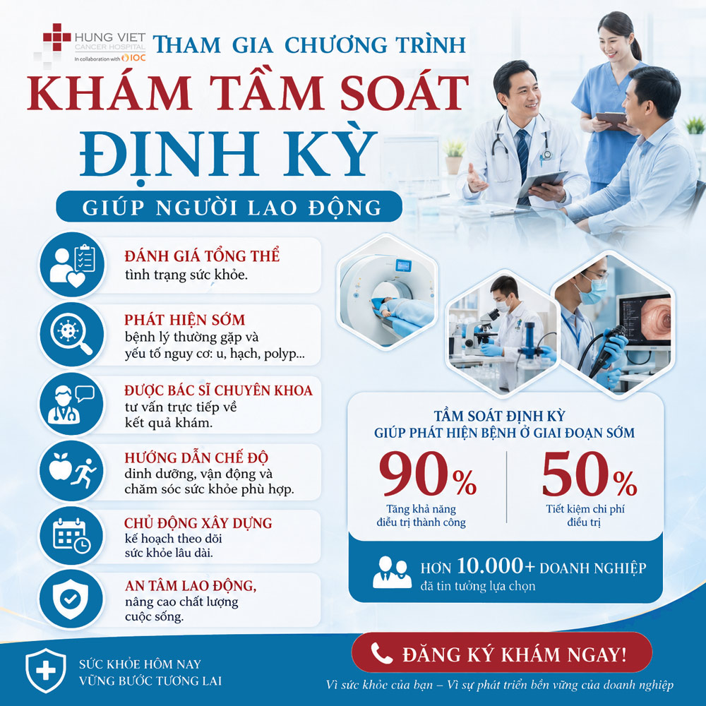 khám tầm soát định kỳ sức khoẻ doanh nghiệp