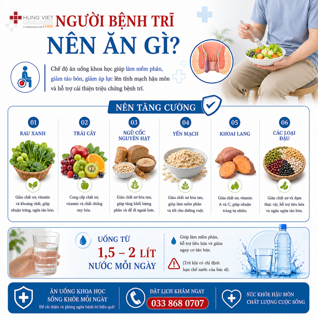 Người bệnh trĩ nên ăn gì