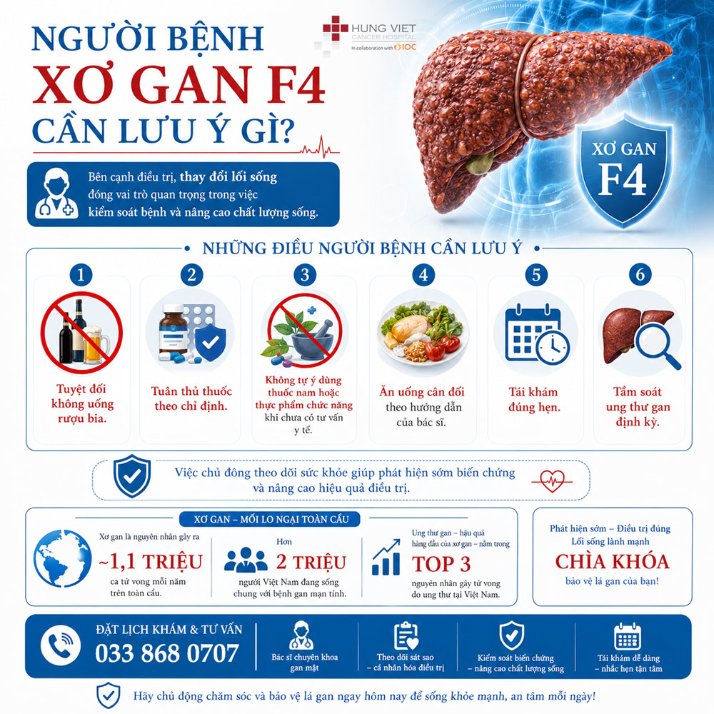 Người bệnh xơ gan cần lưu ý gì