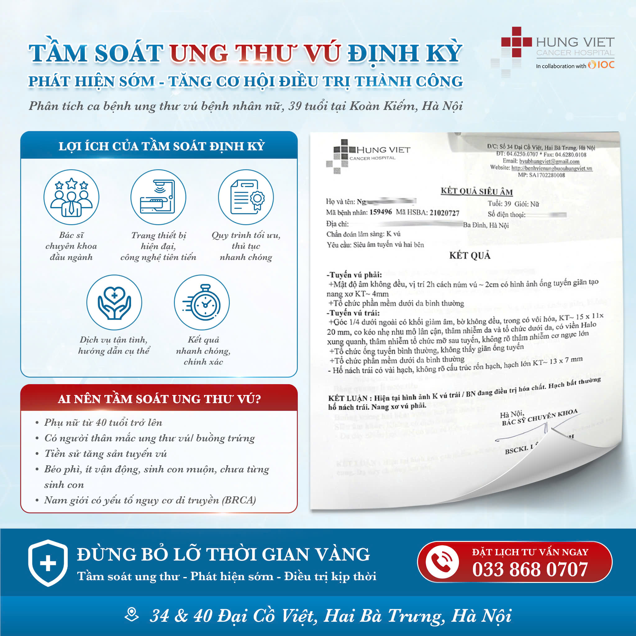 Tầm soát định kỳ ung thư vú